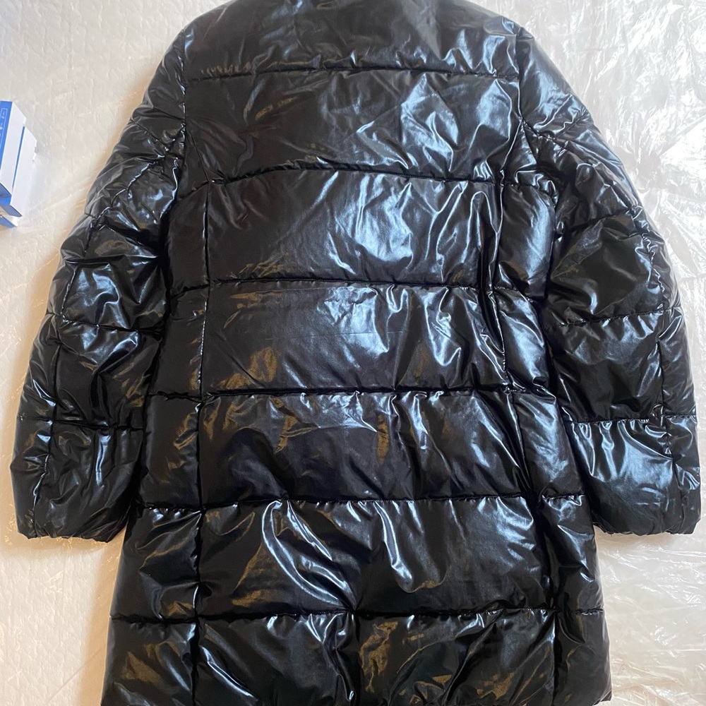Brand New Juicy Couture Black Label Ladies Down Puffer Jacket with  Scarf Size M